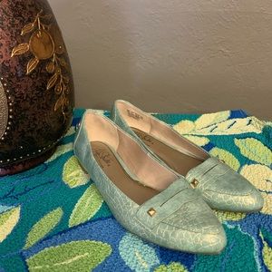 Life-stride Lime Green Penny Loafers Size 7.5